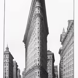 there are many very tall buildings on the street