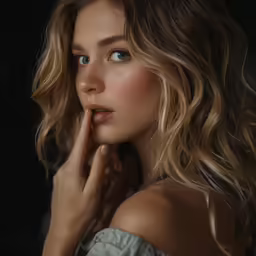 an image of a young girl staring off to the side
