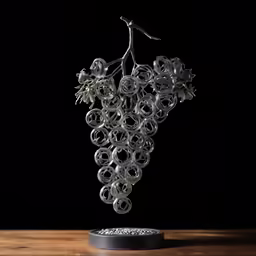 a small sculpture that looks like a bunch of grapes