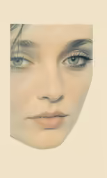 a women with big brown eyes and blue eyes