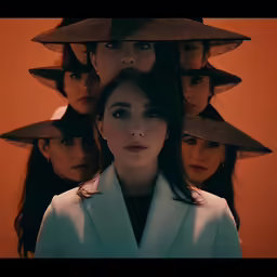 a group of women wearing hats and coats