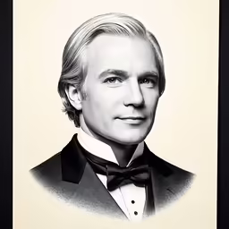 this is an illustration of a man in a suit
