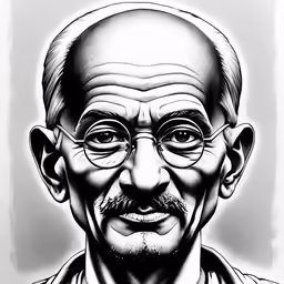 a man is shown in the center of a portrait