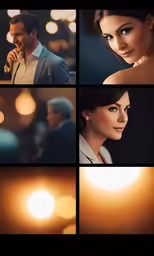 a man and woman are staring at each other