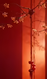 an abstract photograph with red and orange colors