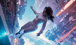 a beautiful young woman in a white body suit