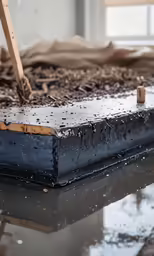 a piece of wood sitting on top of a table
