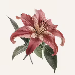 a beautiful pink flower on a white background
