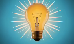 a light bulb shaped like a lightning bolt