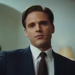 a man in a suit and tie posing for a photo