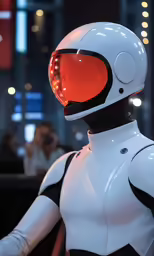 an image of a woman wearing a robot outfit