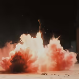 a red and orange fire breathing on the ground