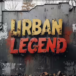 a sign that says urban legend on it