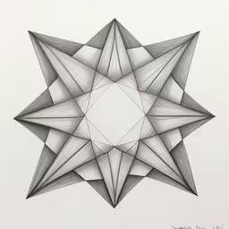 drawing lines on a white background with a black and white pattern,a pen - and - ink drawing of an optical object