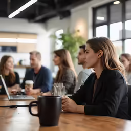 people at a meeting in a conference room