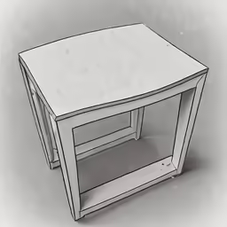 an architectural model for a desk made out of metal