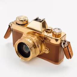 a camera that is on a white surface