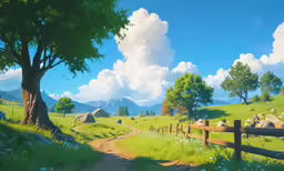 a wooden fence near a small road