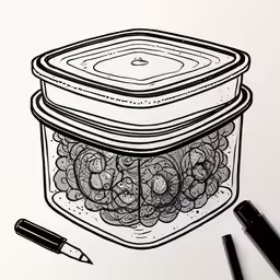 an illustration of a jar full of money