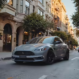 a car that is driving down the road