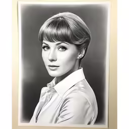 an antique photograph of a woman wearing white