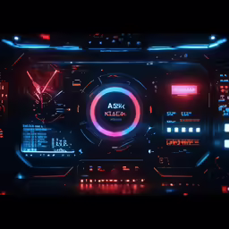 there is the control panel from a sci - fi system in space