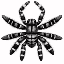 a black and white drawing of a bug