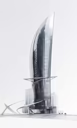 an architectural model for the entrance to a building