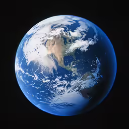 a view of the earth from space with clouds
