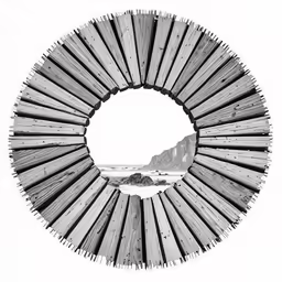 a round window on the side of a building