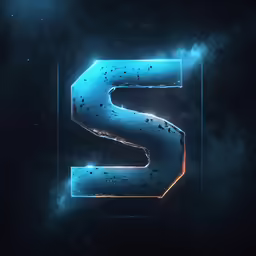 the letter s is displayed in 3d photos