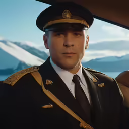 a uniformed military man poses for the camera