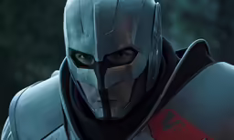 the new batman villain is looking at the camera
