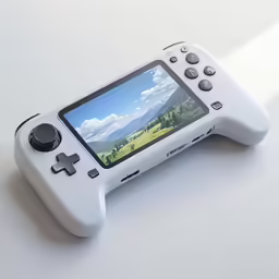 a small video game remote is laying down