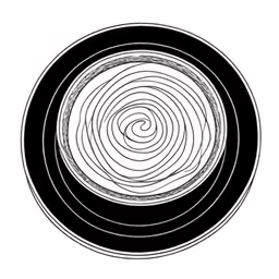 an abstract art work, drawn with ink
