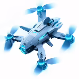 a remote controlled model is flying through the air