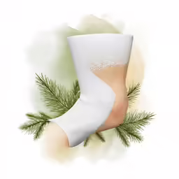 christmas socks with white and green socks