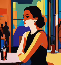 a person at a table and drinking some wine,a woman sitting in front of a table with a bottle of wine