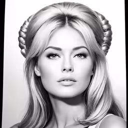 a beautiful blond lady with long hair in a braid