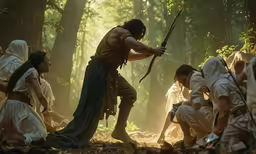 some people are taking part in an adventure scene