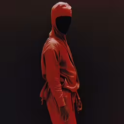 a man is standing up and wearing a hood,a man wearing a hoodie and pants