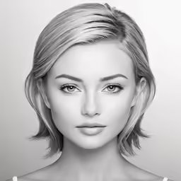 a black and white photo of a woman