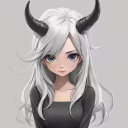 an image of a woman with horns on her head
