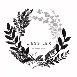 an illustration of a wreath made from leaves