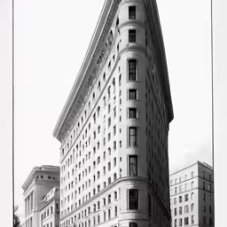 there is a very tall building with a pointed top