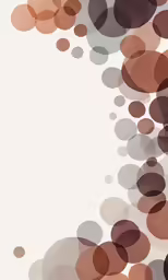 an artistic photograph of circles and bubbles