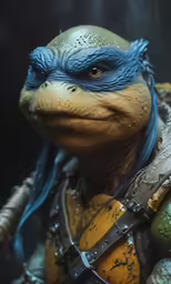 an image of a man dressed up like a turtle