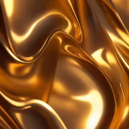 a close up shot of an abstract gold fabric