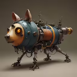 this is a dog sculpture made of wires