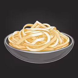 an illustration of a plate of spaghetti